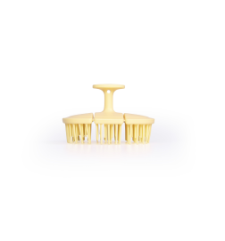 Cepillo triple pliegue para cuero cabelludo. Material reciclable - Bifull (amarillo)