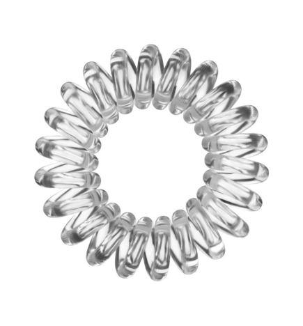 Bobbles hair band. 3 uds. Coleteros invisibles - Bifull (transparente)