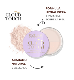 Polvo fijador suelto acabado ligero. Cloud touch - Eveline (10 g)
