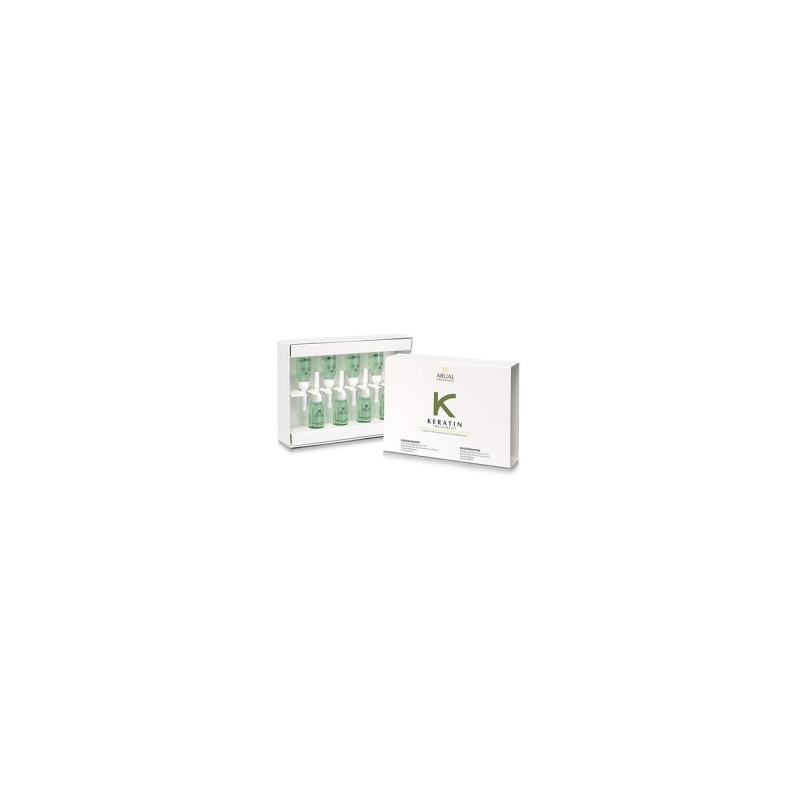 Regenerador keratin treatment 0.2 - anti caída - Arual (Caja de 8 ampollas x 10 ml)