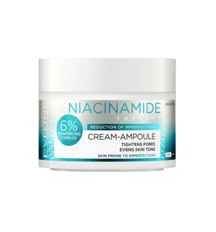 Crema-ampolla Niacinamida. Reduce imperfecciones. D/N (hidratación profunda)- Eveline (50 ml)