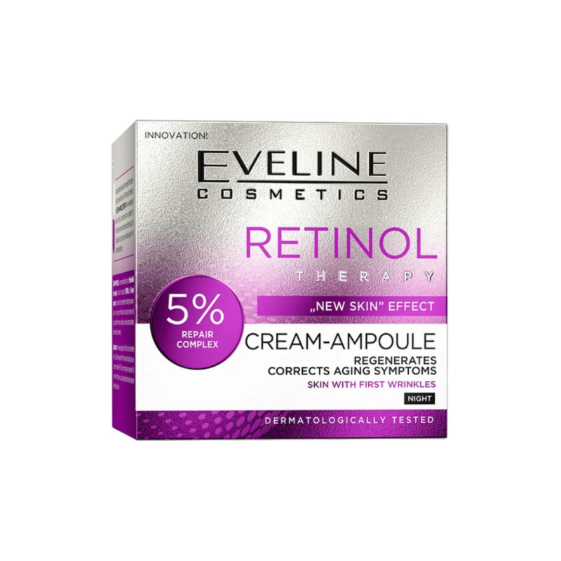 Crema-ampolla Retinol. Efecto piel nueva. Noche - Eveline (50 ml)