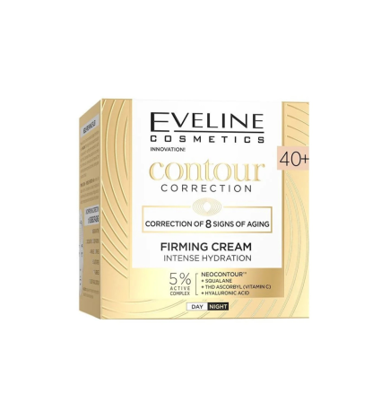 Crema facial reafirmante e hidratant 40+. D/N. Contour correction - Eveline (50ml)