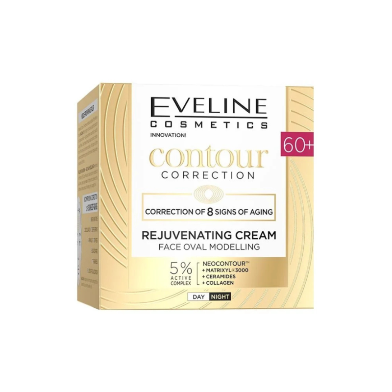 Crema facial rejuvenecedora 60+. D/N. Contour correction - Eveline (50ml)