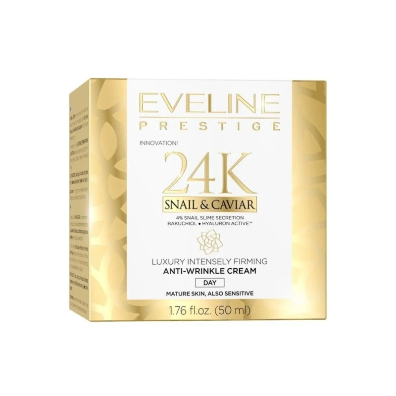 Crema facial de Día. Prestige 24K. Snail & Caviar - Eveline (50 ml)
