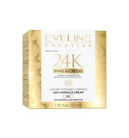 Crema facial de Día. Prestige 24K. Snail & Caviar - Eveline (50 ml)