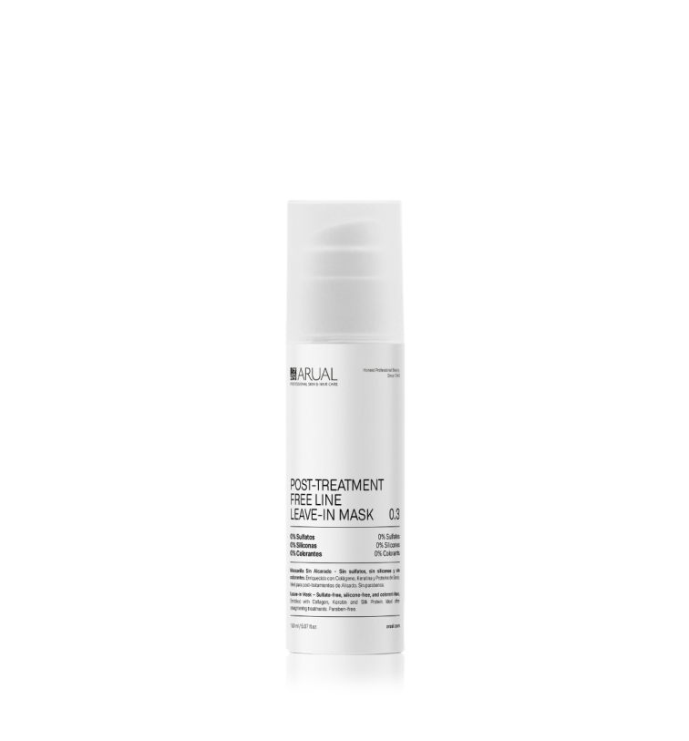 Mascarilla sin aclarado free (leave-in). Post-treatment 0.3 - Arual (150 ml)