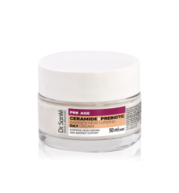 Crema de día hidratante. Pre Age. Refuerza la barrera cutánea. Ceramidas + Prebióticos - Dr. Santé (50 ml)