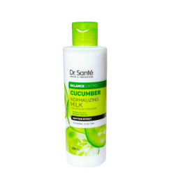 Leche desmaquillante normalizante con efecto matificante Cucumber - Dr. Santé (200 ml)