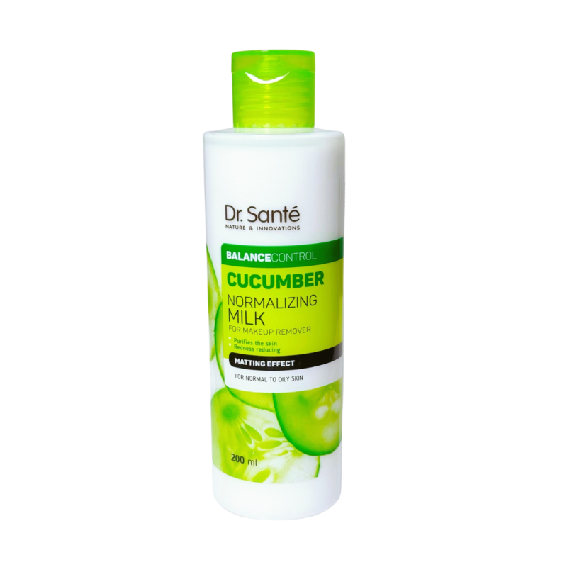 Leche desmaquillante normalizante con efecto matificante Cucumber - Dr. Santé (200 ml) Leche desmaquillante normalizante con efecto matificante Cucumber - Dr. Santé (200 ml)