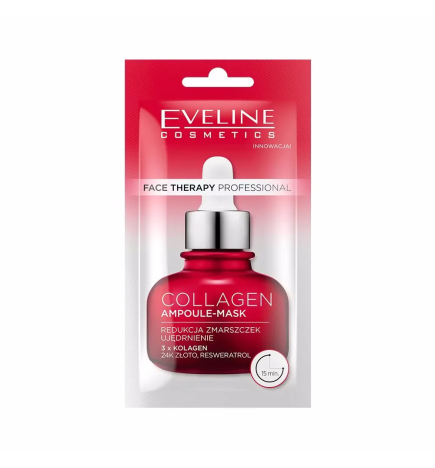 Crema-mascarilla facial con colágeno - Eveline (8 ml)