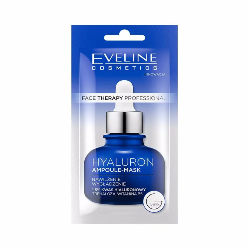 Crema-mascarilla facial con ácido hialurónico. Hidratante y suavizante - Eveline (8 ml) Crema-mascarilla facial con ácido hialurónico. Hidratante y suavizante - Eveline (8 ml)