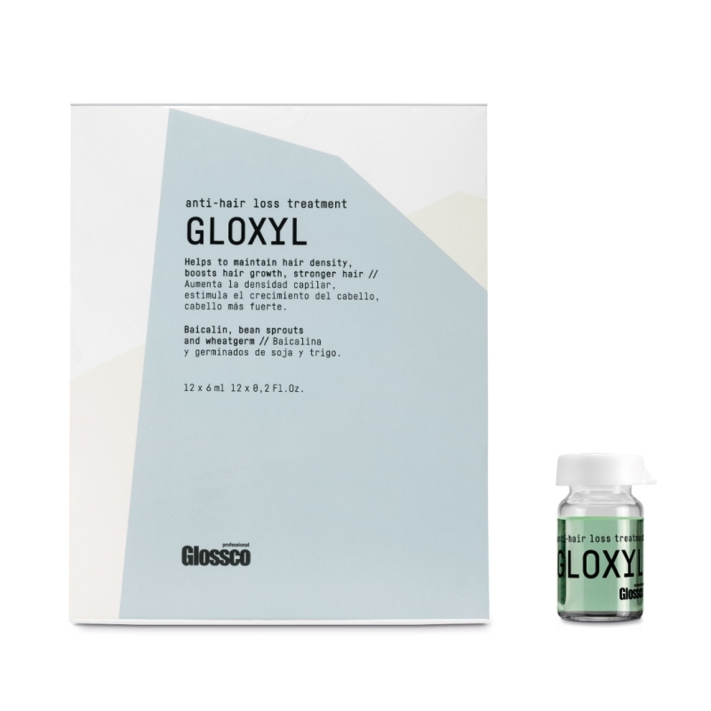 Tratamiento ampollas anticaída gloxyl. Glossco (12x6ml)
