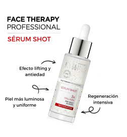 Sérum facial shot 3X Colágeno. Reconstructor para cara, cuello y escote - Eveline (30 ml)