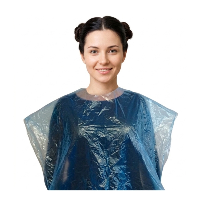 Capa desechable azul 110cm x 130 cm (50 uds)