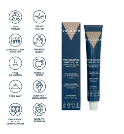 Tinte Valquer con amoniaco. Tecnología Vplex con Ácido hialurónico y Arginina - Valquer (60 ml)