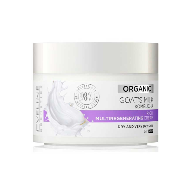 Crema facial leche de cabra. Multiregenerativa. Organic - Eveline (50 ml) Crema facial leche de cabra. Multiregenerativa. Organic - Eveline (50 ml)