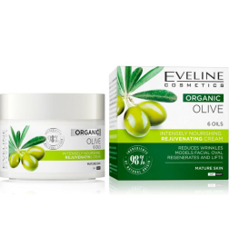 Crema facial oliva rejuvenecedora y nutrición intensiva. Organic - Eveline (50 ml)