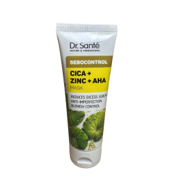 Mascarilla facial Sebocontrol. Cica + Zinc + AHA - Dr. Santé (75 ml)
