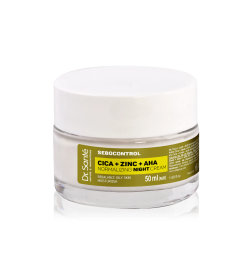 Crema de noche normalizadora. Sebocontrol. Hidratante reequilibrante para piel grasa. CICA + ZINC + AHA - Dr. Santé (50 ml)