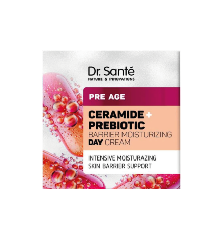 Crema de día hidratante. Pre Age. Refuerza la barrera cutánea. Ceramidas + Prebióticos - Dr. Santé (50 ml)