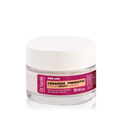 Crema de noche reparadora. Pre Age. Restaura y fortalece la barrera Cutánea. Ceramidas + Prebióticos - Dr. Santé (50 ml)