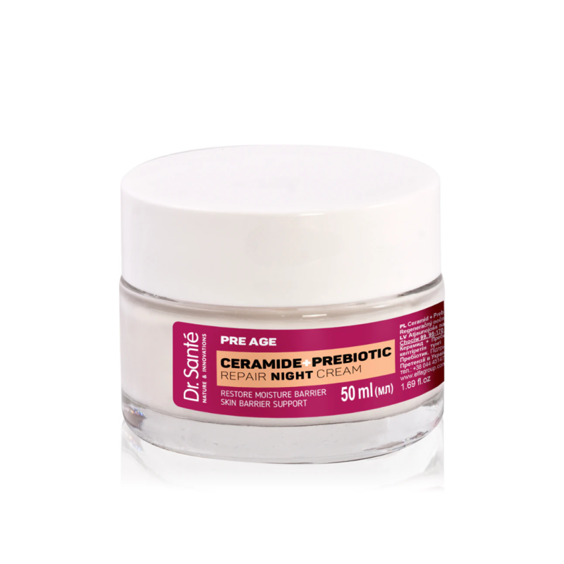 Crema de noche reparadora. Pre Age. Restaura y fortalece la barrera Cutánea. Ceramidas + Prebióticos - Dr. Santé (50 ml) Crema de noche reparadora. Pre Age. Restaura y fortalece la barrera Cutánea. Ceramidas + Prebióticos - Dr. Santé (50 ml)