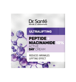 Crema de día activa con efecto Antiedad y Ultralifting. Péptidos + Niacinamida - Dr. Santé (50 ml)