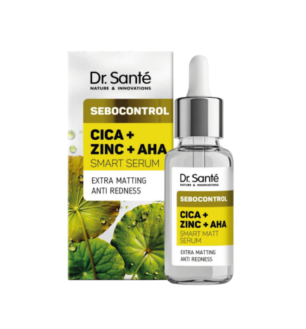 Sérum Sebocontrol Matificante y Antienrojecimiento. Cica + Zinc + AHA – Dr. Santé (30 ml)