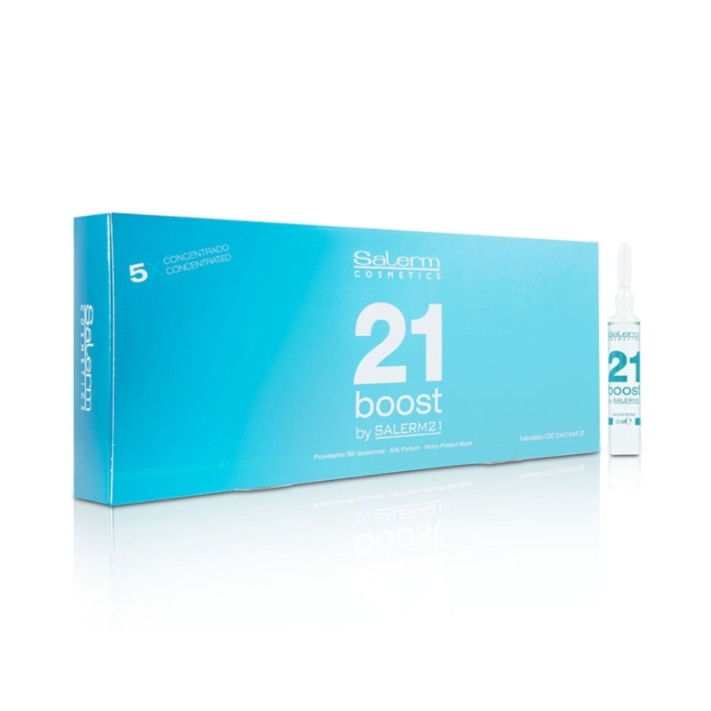 Salerm 21 boost - Salerm. Caja con 8 ampollas de 13 ml Salerm 21 boost - Salerm. Caja con 8 ampollas de 13 ml