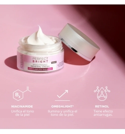 Crema NOCHE renovadora/iluminadora Perfect bright - Eveline (50 ml)