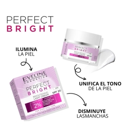 Crema DÍA ligera iluminación Perfect bright - Eveline (50 ml)