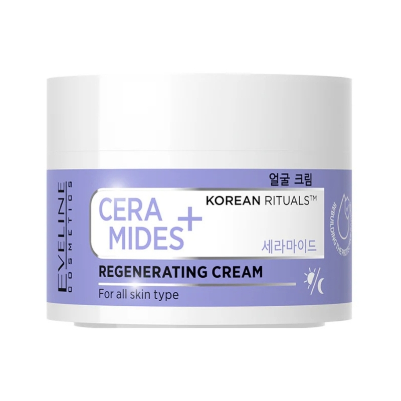 Crema facial regeneradora ceramidas+. Korean rituals - Eveline (50 ml)