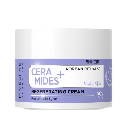 Crema facial regeneradora ceramidas+. Korean rituals - Eveline (50 ml)