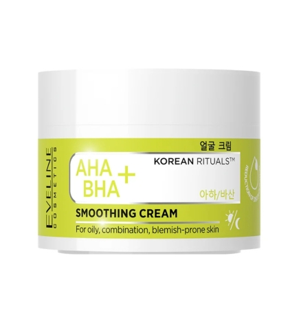 Crema facial suavizante AHA BHA+. Korean rituals - Eveline (50 ml)
