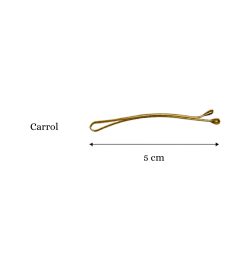 Bote Horquillas de presión Caroll Rubias, 5 cm  - Asuer (250 und)