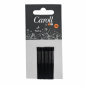 Horquillas de presión Caroll Negras, 5 cm y  7 cm - Asuer (12 und)