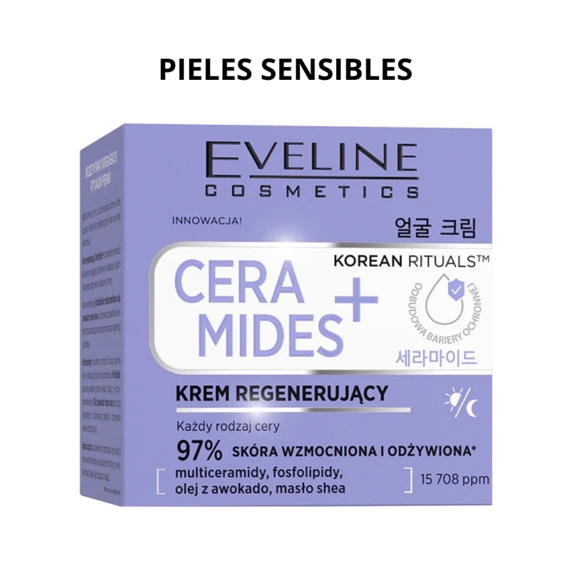 Crema facial regeneradora ceramidas+. Korean rituals - Eveline (50 ml)