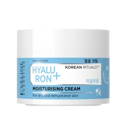 Crema facial hidratante hyaluron+. Korean rituals -Eveline (50 ml)