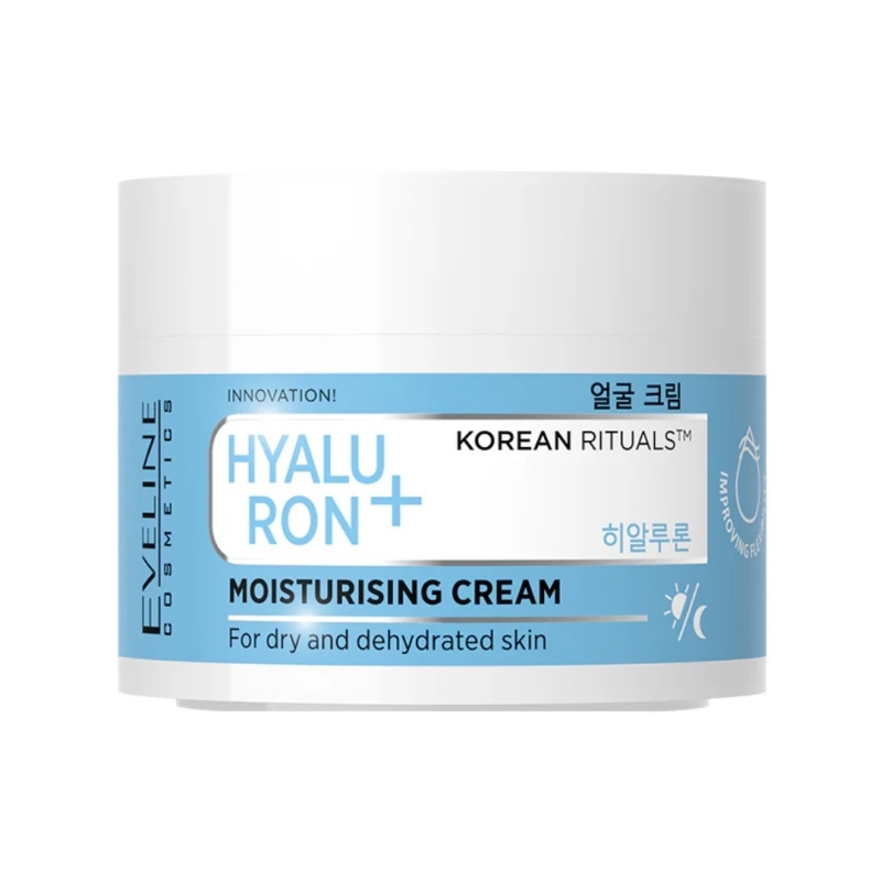 Crema facial hidratante hyaluron+. Korean rituals -Eveline (50 ml) Crema facial hidratante hyaluron+. Korean rituals -Eveline (50 ml)