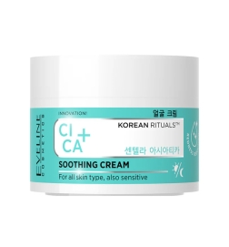 Crema facial calmante Cica+. Korean rituals - Eveline (50 ml)