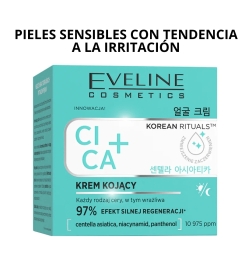 Crema facial calmante Cica+. Korean rituals - Eveline (50 ml)