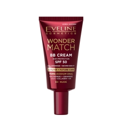 BB Cream SPF 50. Wonder Match - Eveline - Nude y beige (30 ml)