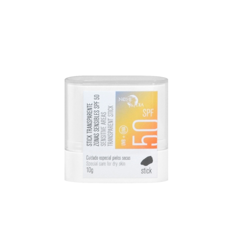 Stick transparente zonas sensibles SPF 50+ - Noche y día (10 g) Stick transparente zonas sensibles SPF 50+ - Noche y día (10 g)