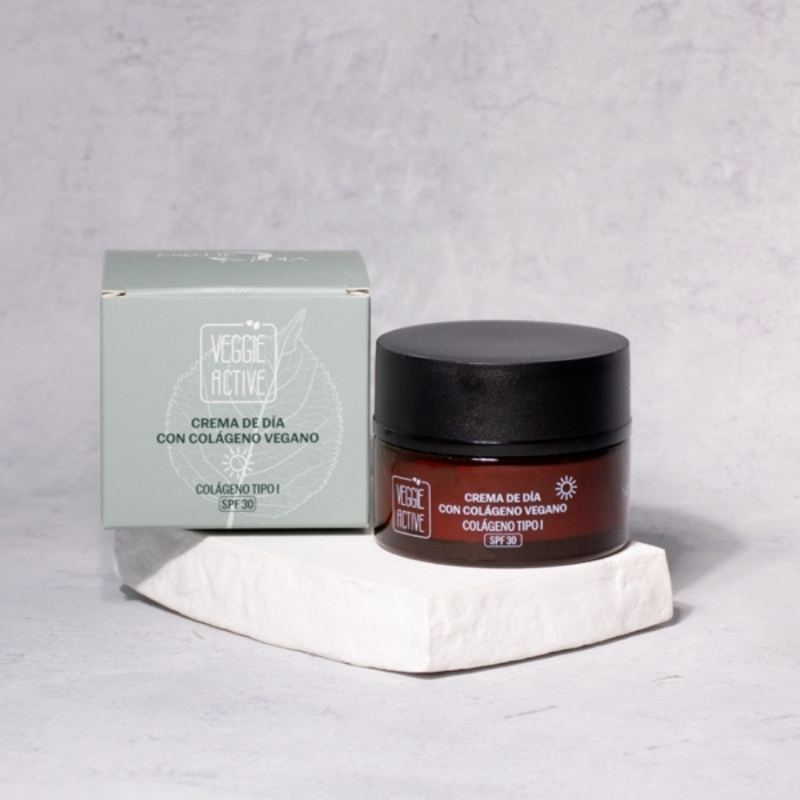 Crema de Día con Colágeno Vegano. Veggie active SPF30 - Noche y Día (50 ml) Crema de Día con Colágeno Vegano. Veggie active SPF30 - Noche y Día (50 ml)