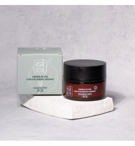 Crema de Día con Colágeno Vegano. Veggie active SPF30 - Noche y Día (50 ml)