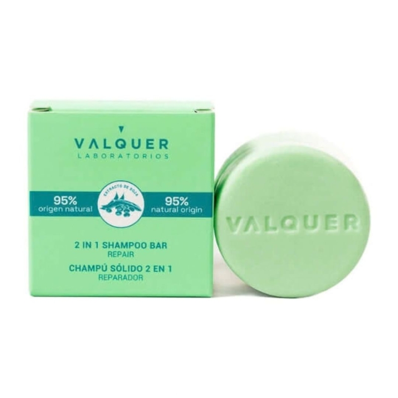 Champú Sólido 2 en 1 Reparador - Valquer (70 g)