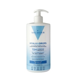 Valquer Hyaludrops Loción Corporal sin perfume – Hidratación 72H - 700 ml