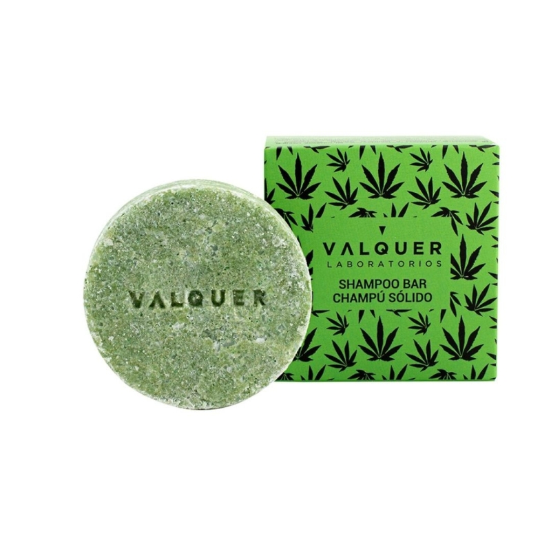 Champú Sólido Hemp con Extracto de Cannabis y Aceite de Cáñamo - Valquer (50 g)