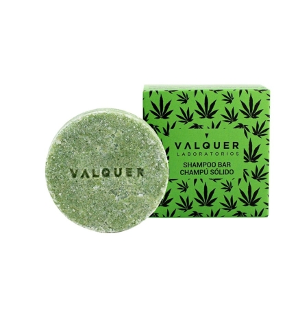 Champú Sólido Hemp con Extracto de Cannabis y Aceite de Cáñamo - Valquer (50 g)
